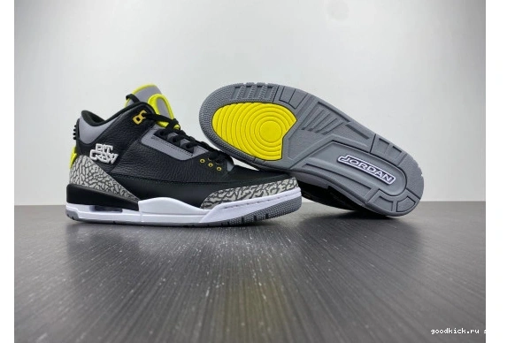 HO11-MNJDLS-5 HO11-MNJDLS-5 Pit Black Jordan Crew 3 Ducks Oregon Retro 0523